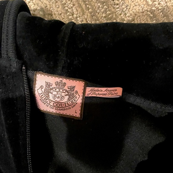 2 for 1   BOGO Juicy Couture Women's Red and Black Velour sweat suits - Picture 2 of 8